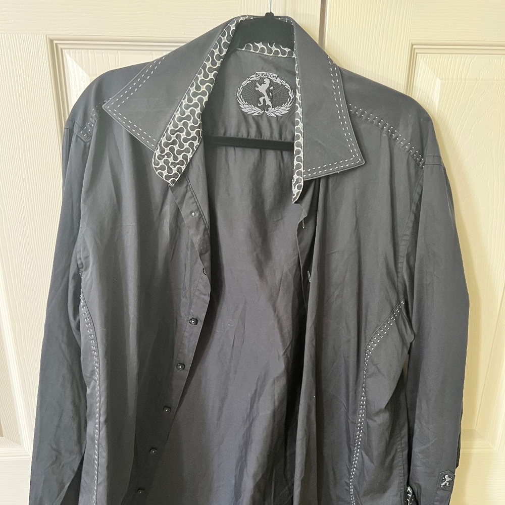 FOUR Men's Bugatchi shirts, Size L